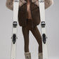 La Premiere Opulent Faux Fur Stunner Zip Jacket — Espresso/Oat