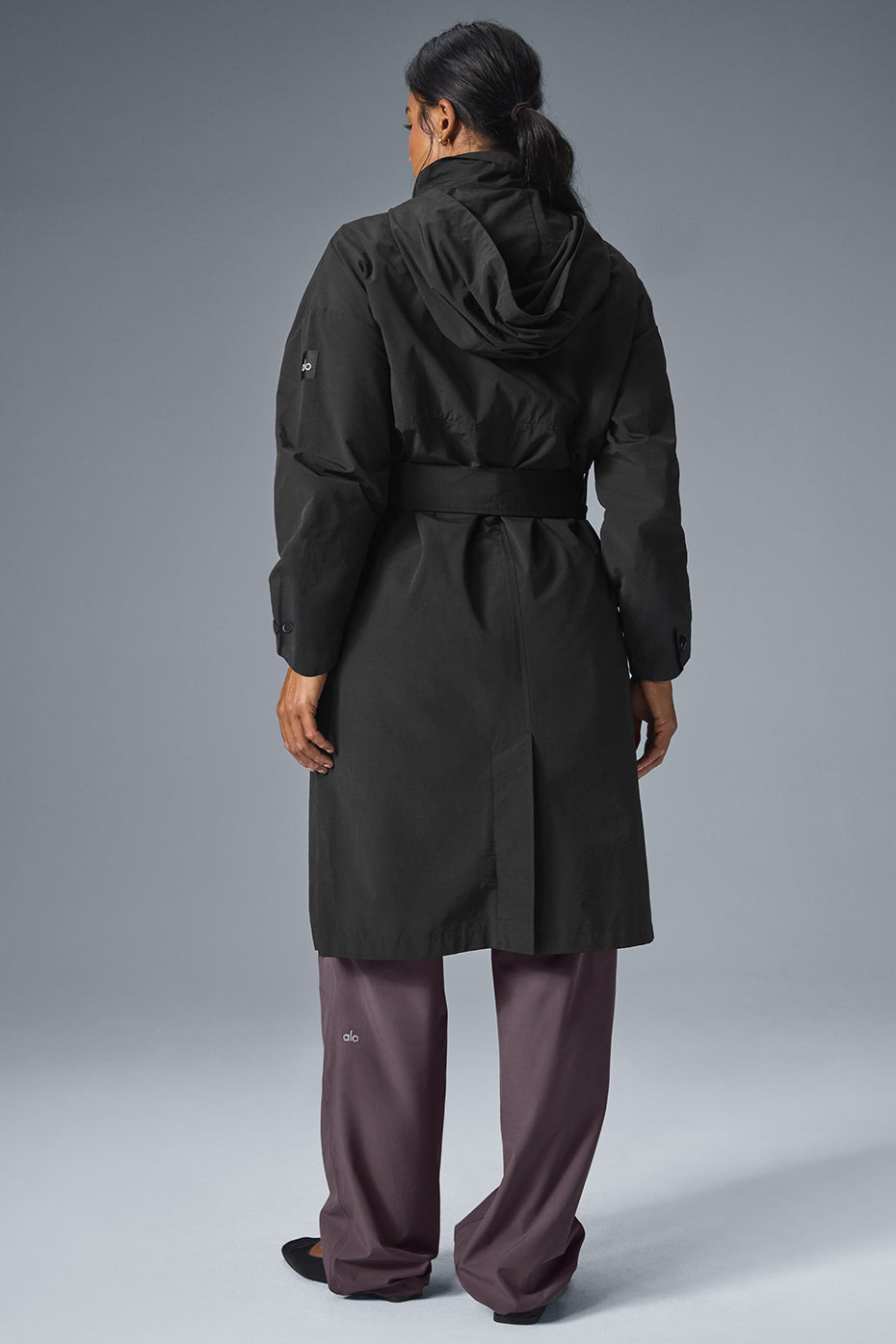 Crinkle On The Move Trench — Black