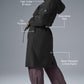 Crinkle On The Move Trench — Black