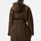Crinkle On The Move Trench — Espresso