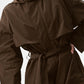 Crinkle On The Move Trench — Espresso