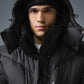 Gold Rush Puffer Trench — Black