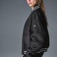 Afterglow Varsity Zip Jacket — Black