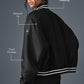 Afterglow Varsity Zip Jacket — Black