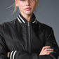 Afterglow Varsity Zip Jacket — Black