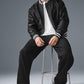 Afterglow Varsity Zip Jacket — Black