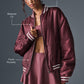 Afterglow Varsity Zip Jacket — Burgundy Truffle