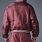 Afterglow Varsity Zip Jacket — Burgundy Truffle