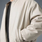 Faux Leather Premier Bomber — Bone