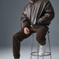 Faux Leather Premier Bomber — Espresso