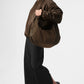 Faux Leather Premier Bomber — Espresso