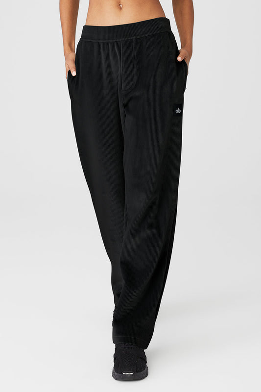 Velour Baller Pant — Black