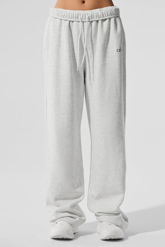 Accolade Straight Leg Joggers — White Heather