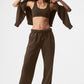Accolade Straight Leg Joggers — Espresso