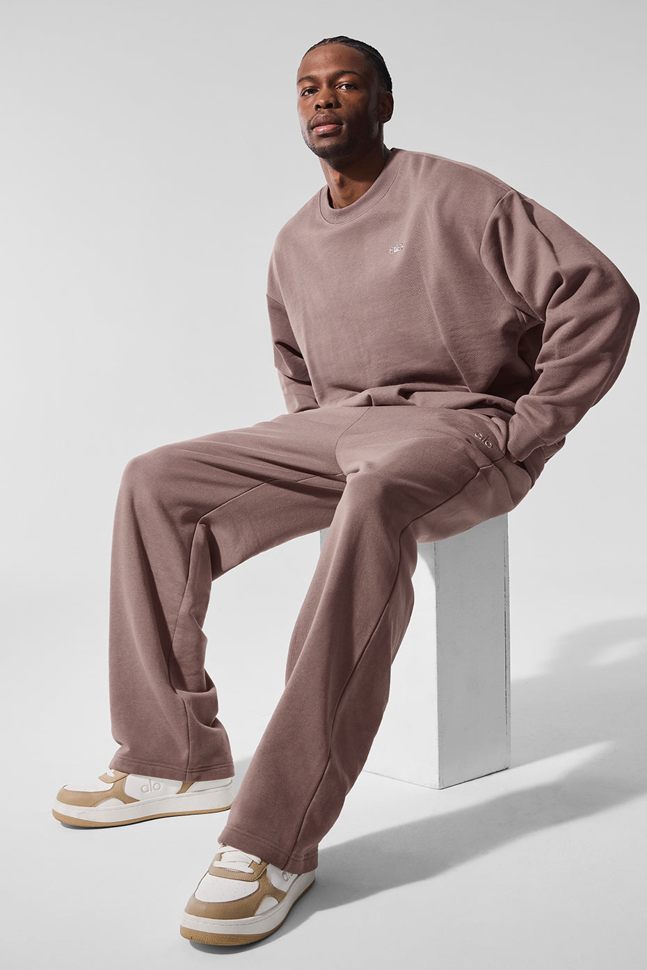 Accolade Straight Leg Joggers — Mushroom