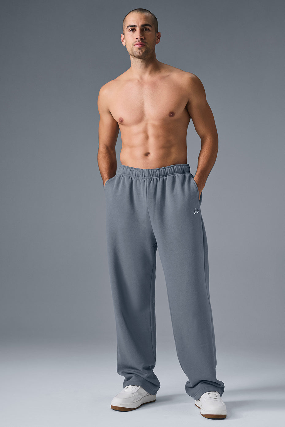 Accolade Straight Leg Joggers — Steel Grey