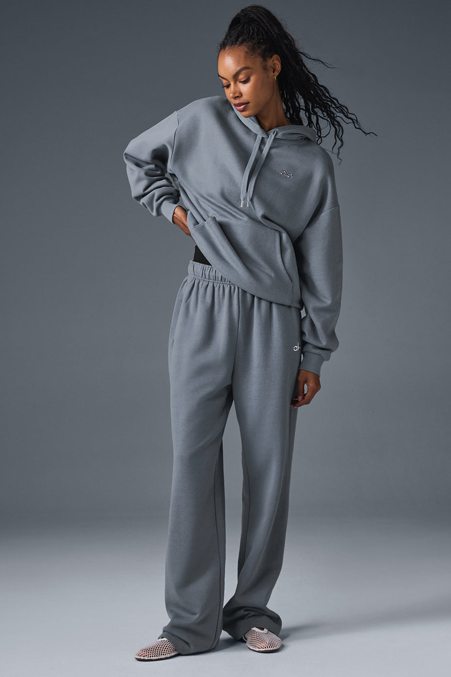 Accolade Straight Leg Joggers — Steel Grey
