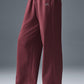 Accolade Straight Leg Joggers — Burgundy Truffle