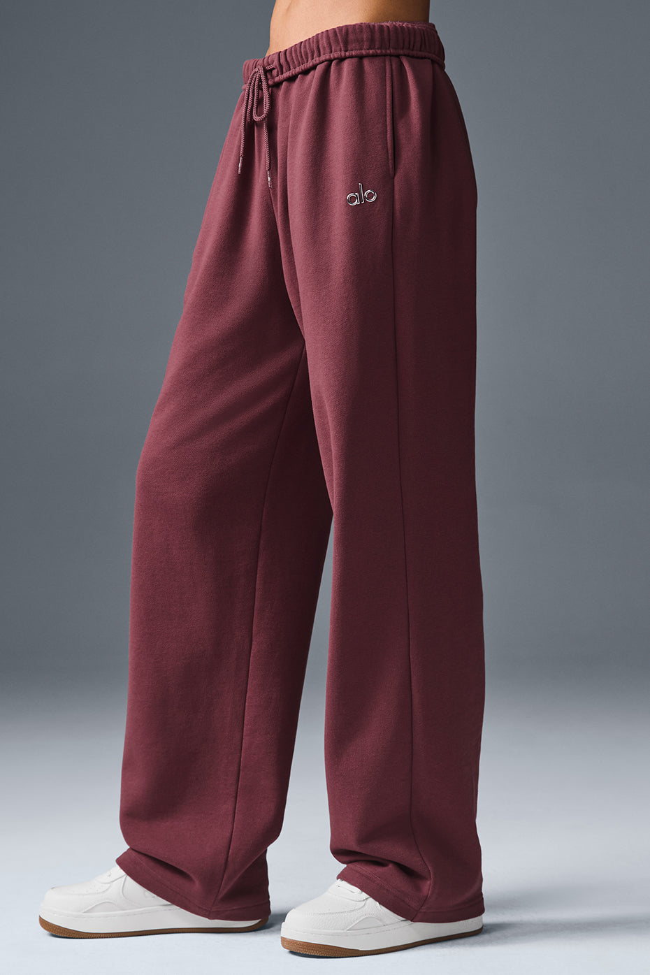 Accolade Straight Leg Joggers — Burgundy Truffle