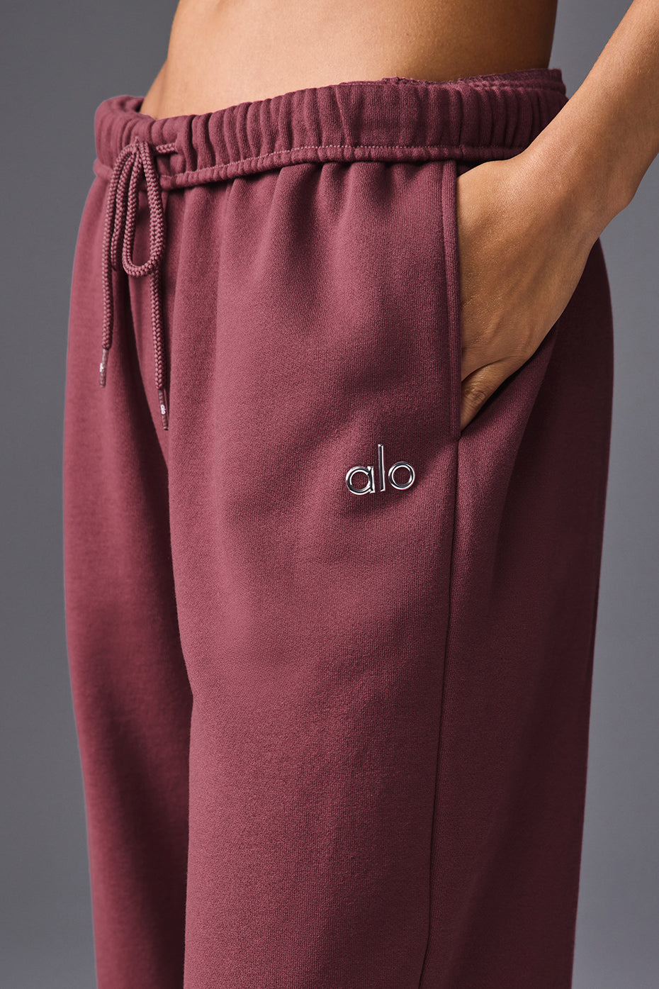 Accolade Straight Leg Joggers — Burgundy Truffle