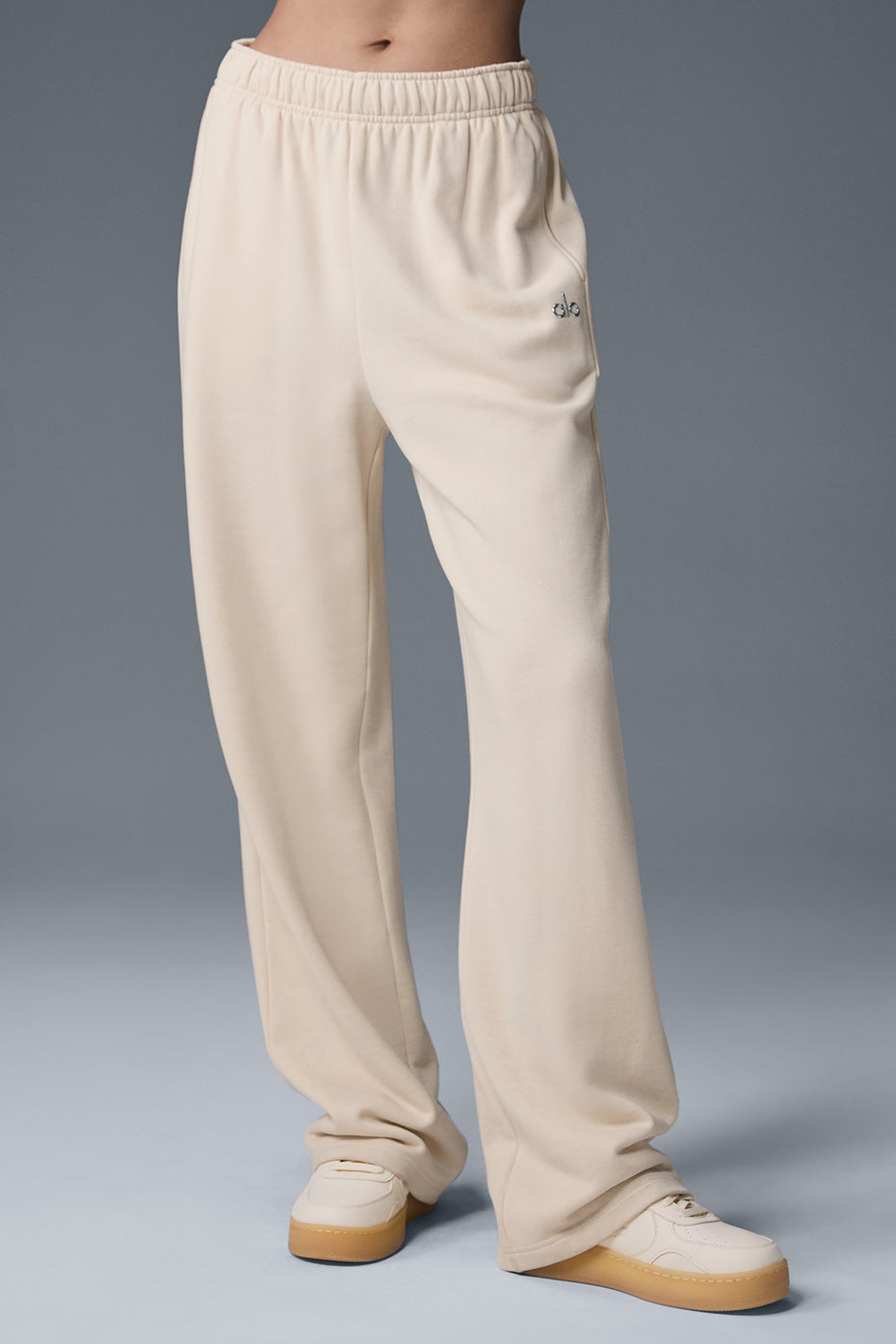 Accolade Straight Leg Joggers — Oat Milk
