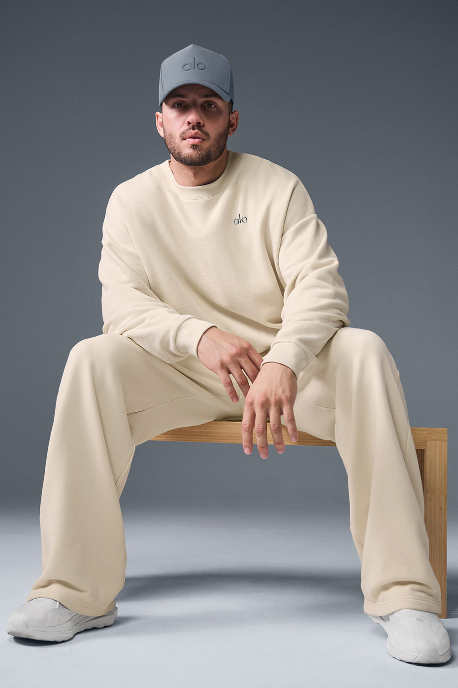 Accolade Straight Leg Joggers — Oat Milk