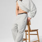 Accolade Straight Leg Joggers — White Heather
