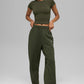 Accolade Straight Leg Joggers — Green Olive