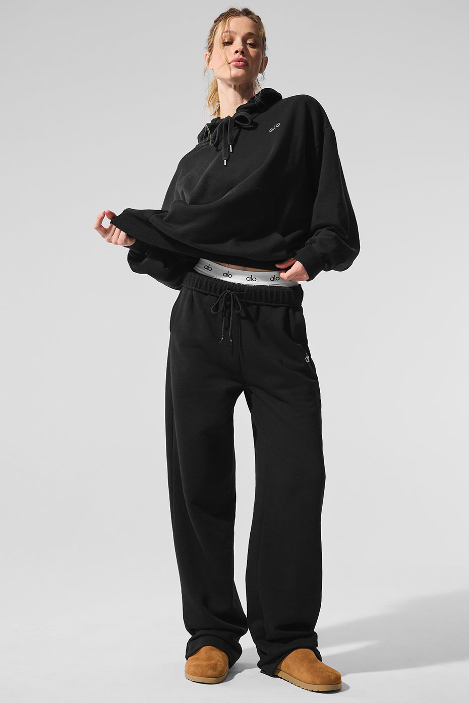 Accolade Straight Leg Joggers — Black