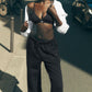 Accolade Straight Leg Joggers — Black