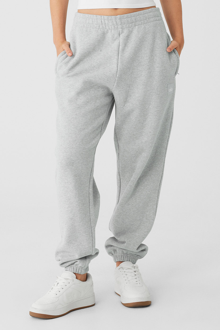 Cuffed Renown Heavy Weight Joggers — Athletic Heather Grey