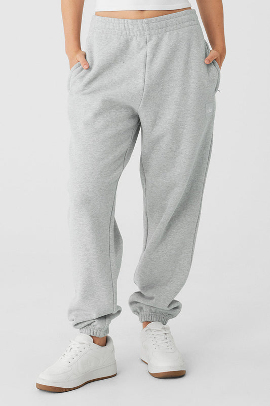 Cuffed Renown Heavy Weight Joggers — Athletic Heather Grey
