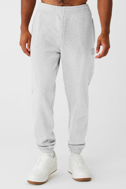Cuffed Renown Heavy Weight Joggers — Athletic Heather Grey
