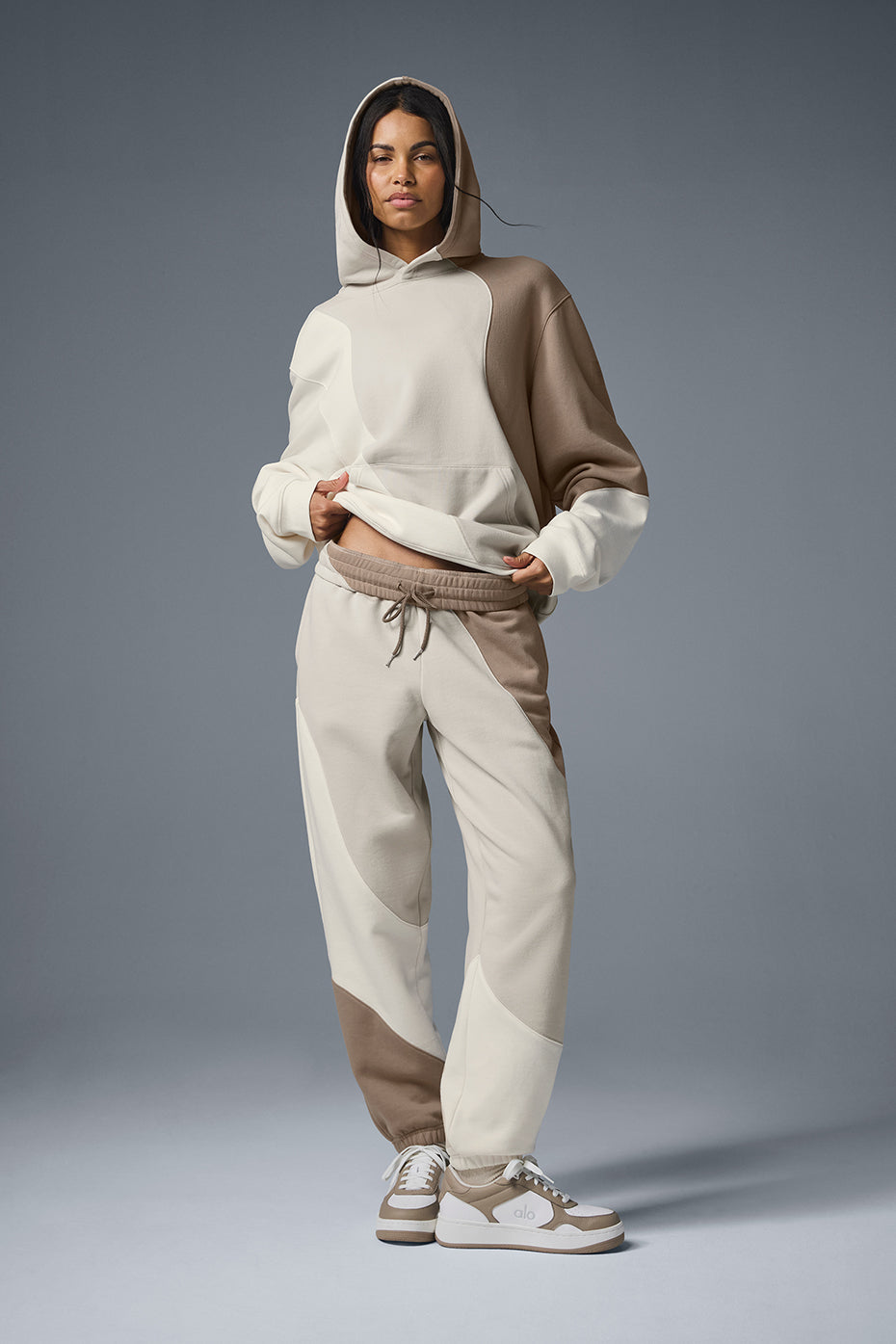Make Waves Joggers — Ivory/Bone/Gravel