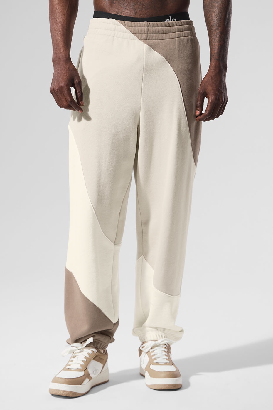 Make Waves Joggers — Ivory/Bone/Gravel