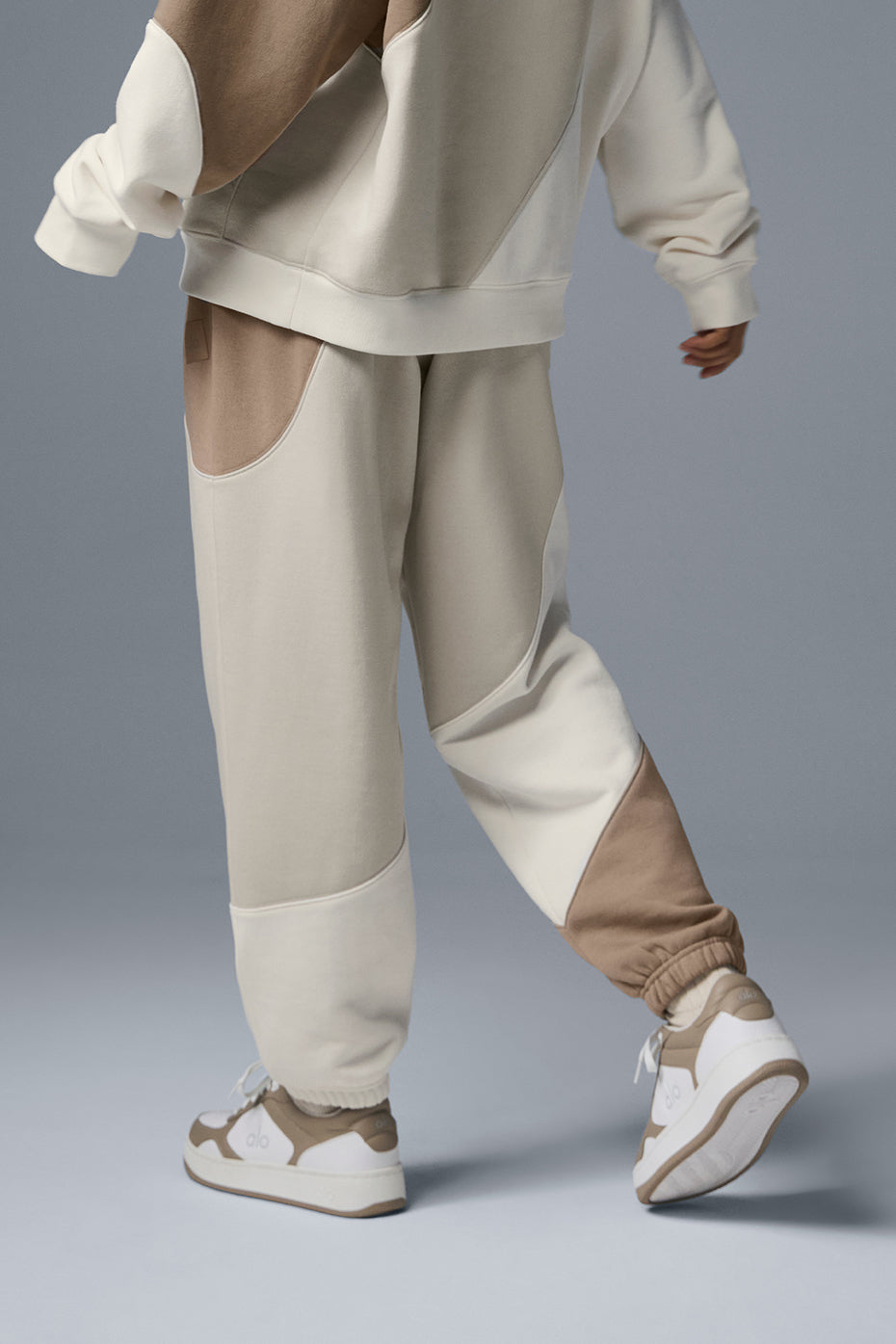Make Waves Joggers — Ivory/Bone/Gravel