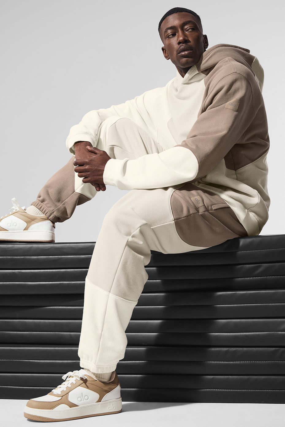 Make Waves Joggers — Ivory/Bone/Gravel