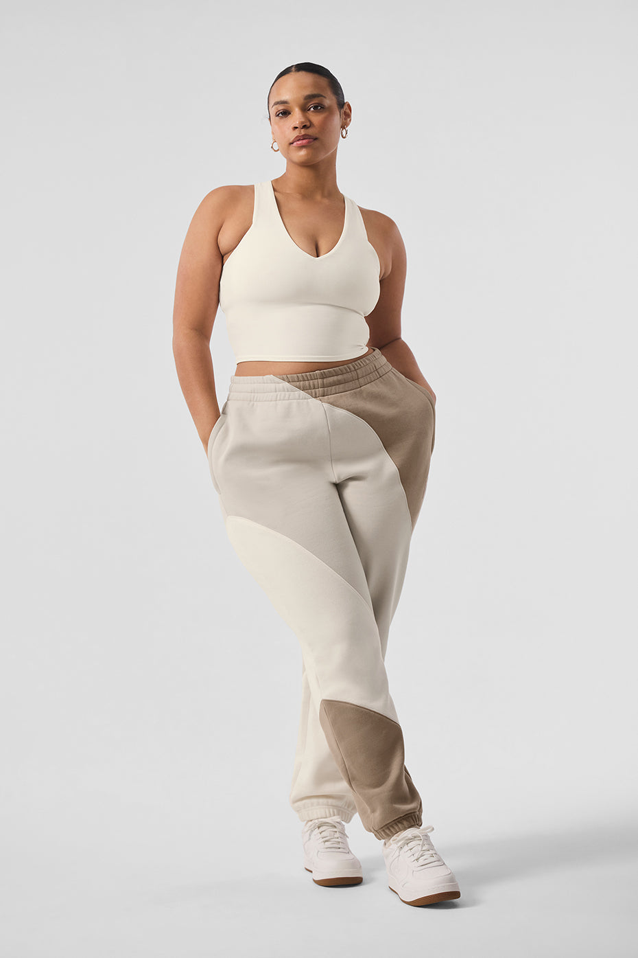 Make Waves Joggers — Ivory/Bone/Gravel