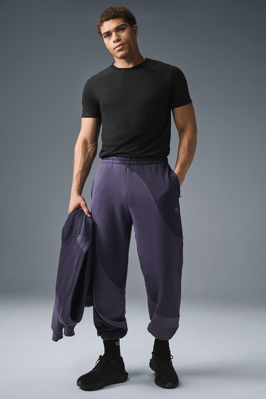 Make Waves Joggers — Italian Plum Tonal