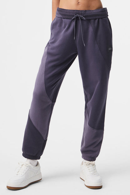 Make Waves Joggers — Italian Plum Tonal