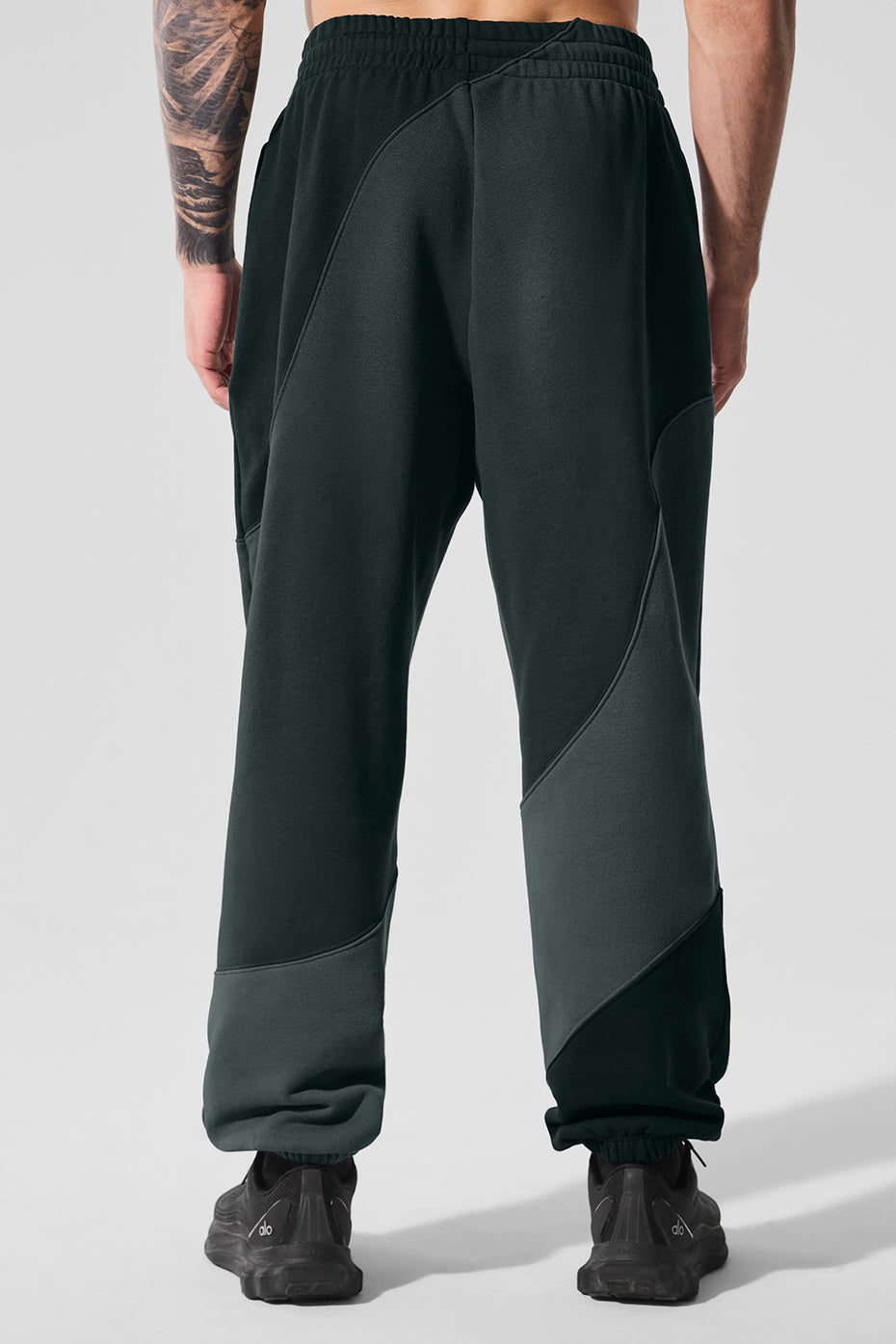 Make Waves Joggers — Charcoal Green Tonal