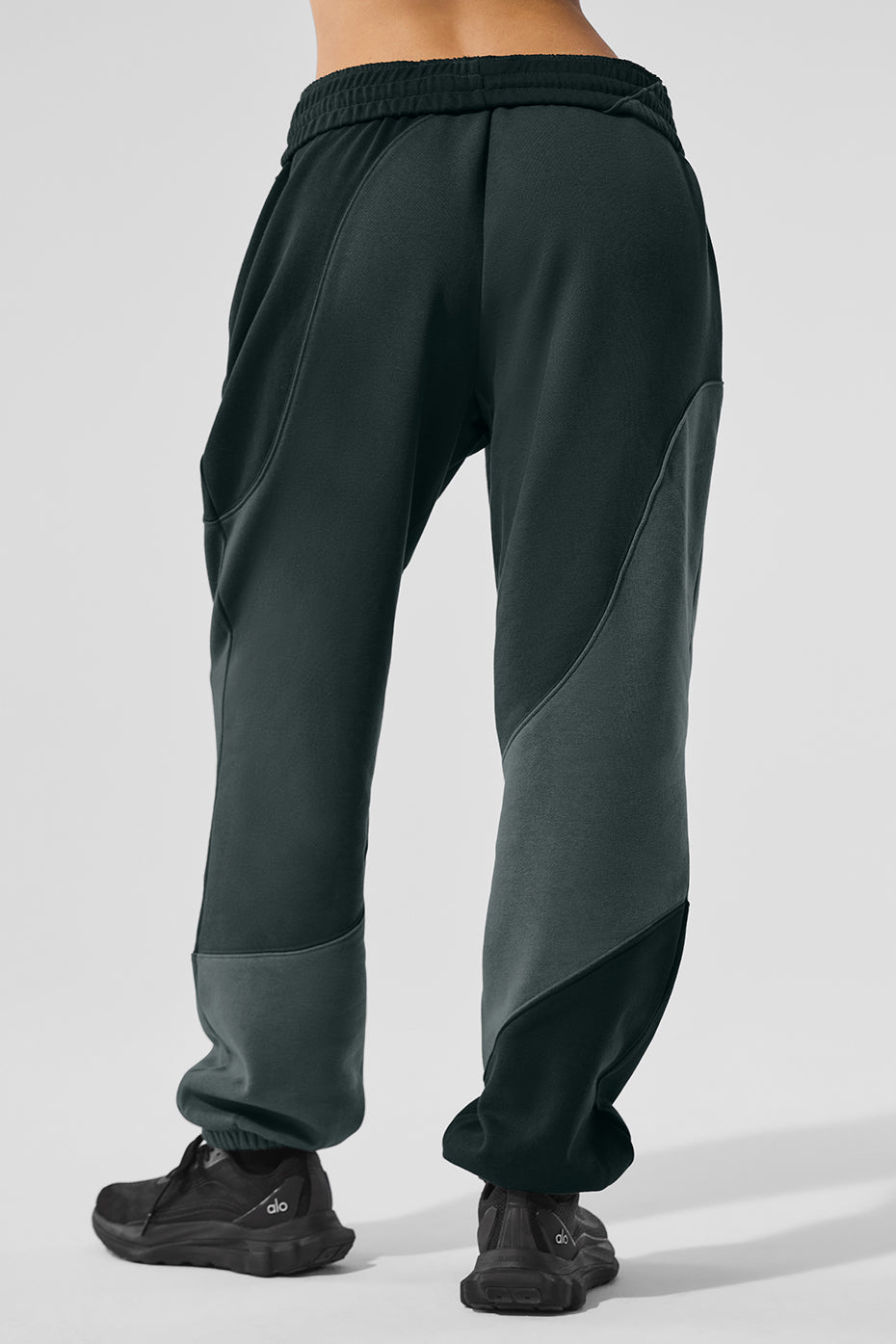 Make Waves Joggers — Charcoal Green Tonal