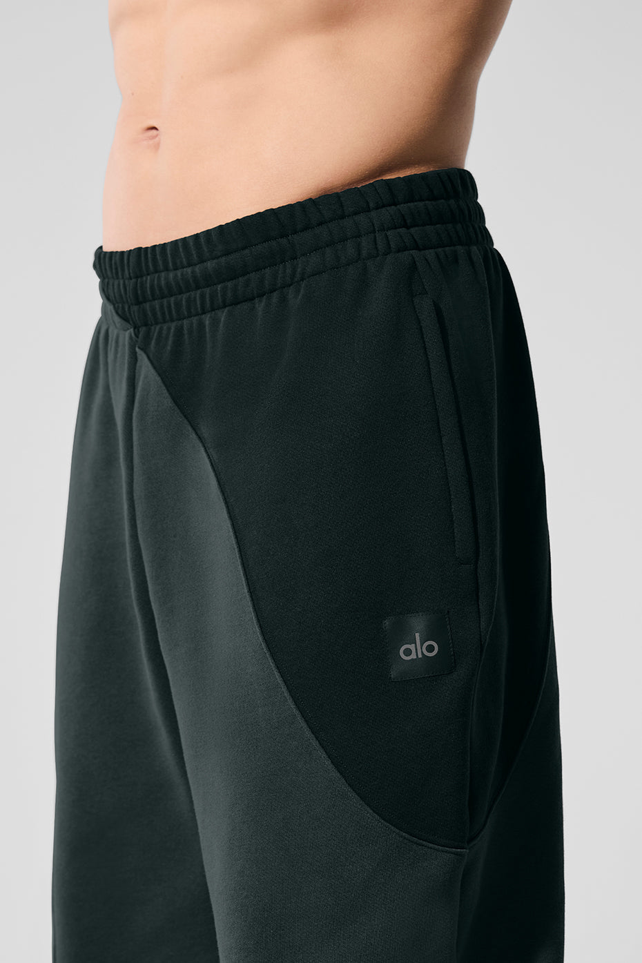 Make Waves Joggers — Charcoal Green Tonal