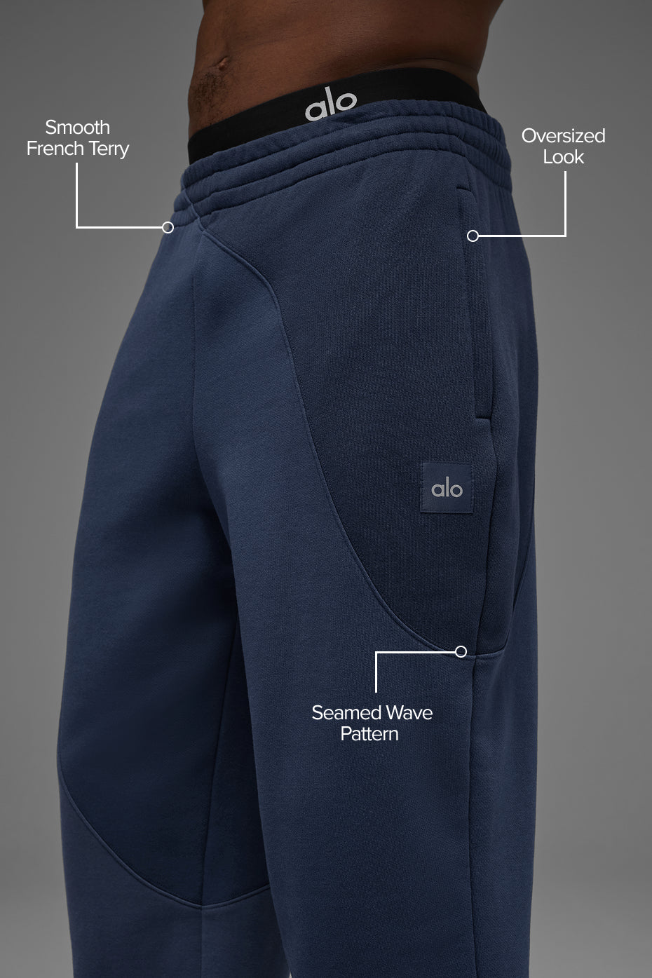 Make Waves Joggers — Navy Tonal