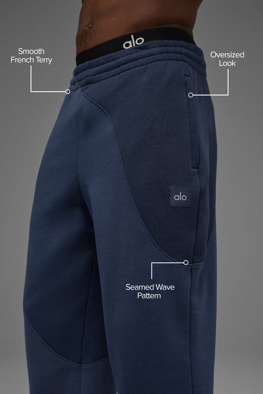 Make Waves Joggers — Navy Tonal