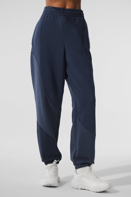 Make Waves Joggers — Navy Tonal