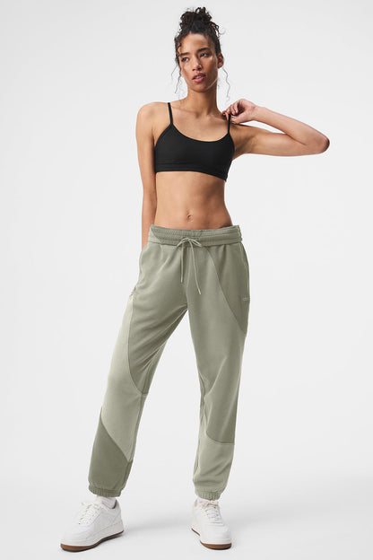 Make Waves Joggers — Limestone Tonal