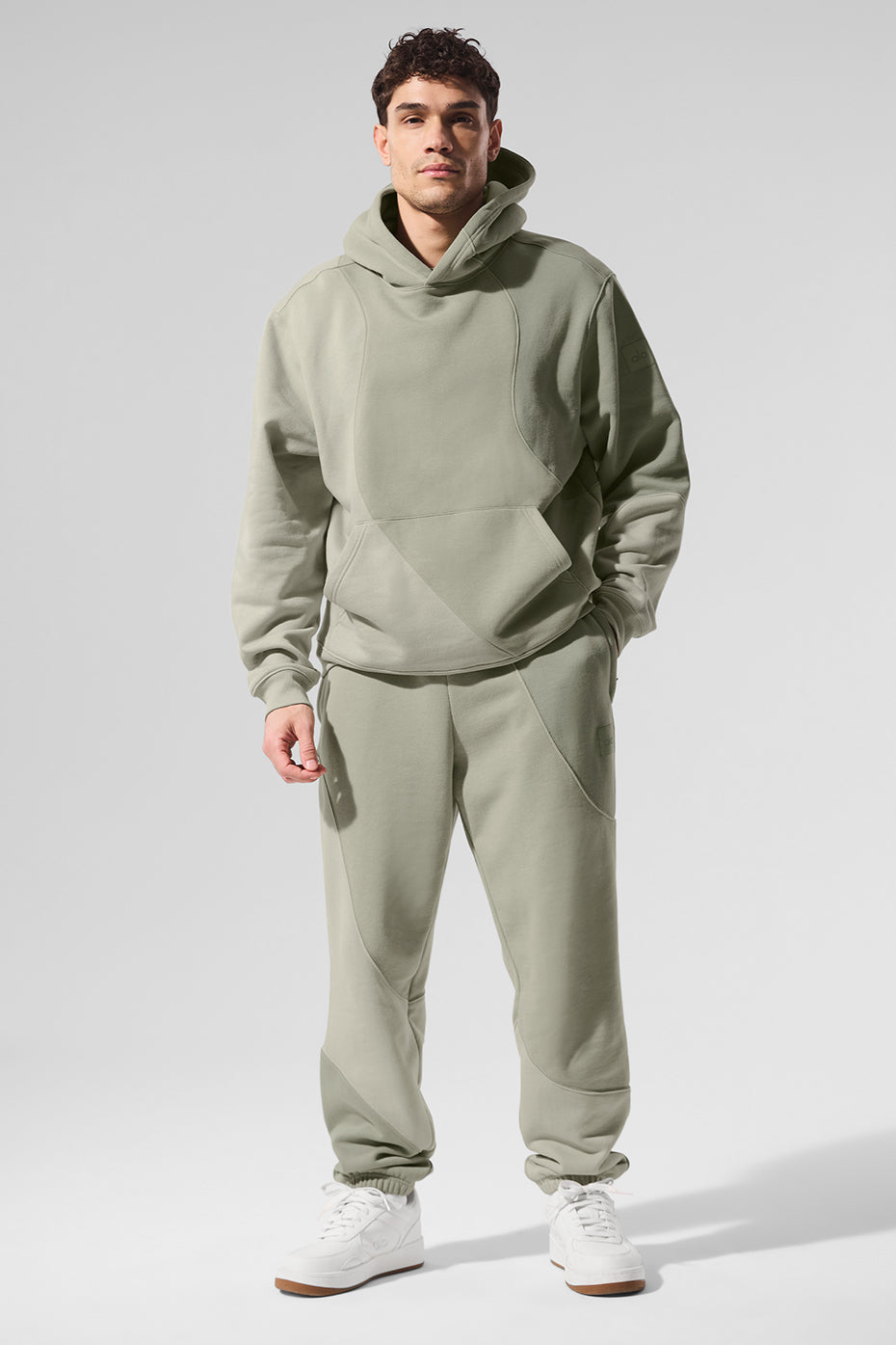 Make Waves Joggers — Limestone Tonal