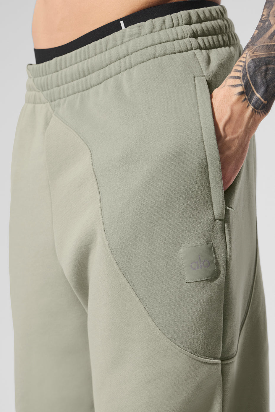 Make Waves Joggers — Limestone Tonal