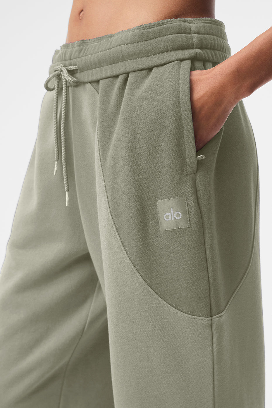 Make Waves Joggers — Limestone Tonal